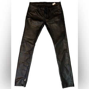 Black Skinny Leather Pants